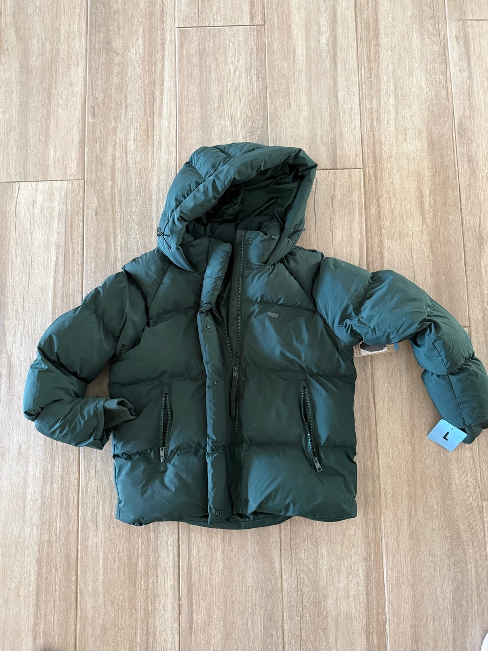 Levi’s Forest Green Puffer Jacket with Hood